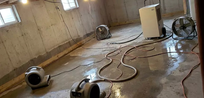 Large-Scale Water Damage Cleanup in Senoia