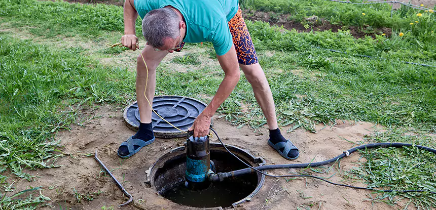 Outdoor Sewage Cleanup in Senoia