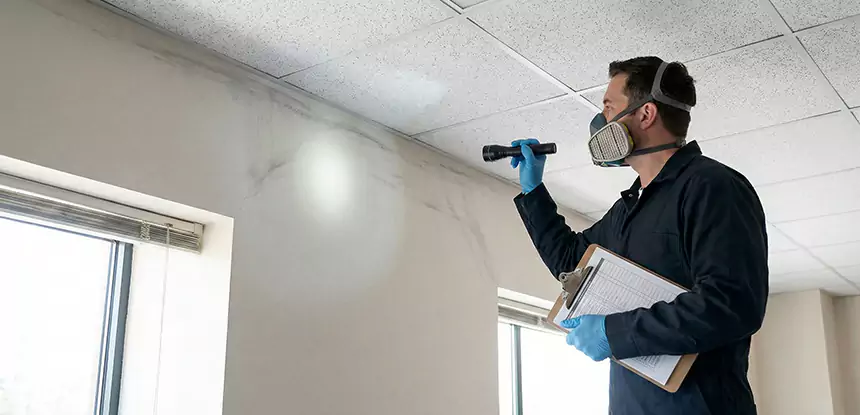 Ceiling Water Damage Inspection in Senoia