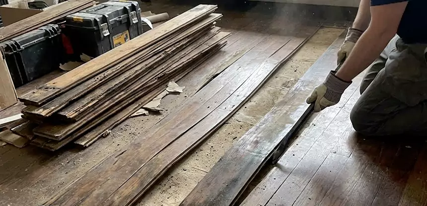Wood Veneer Water Damage Repair Senoia