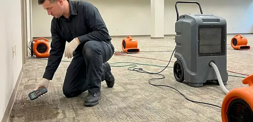 Drying Carpet Padding After Flood in Senoia